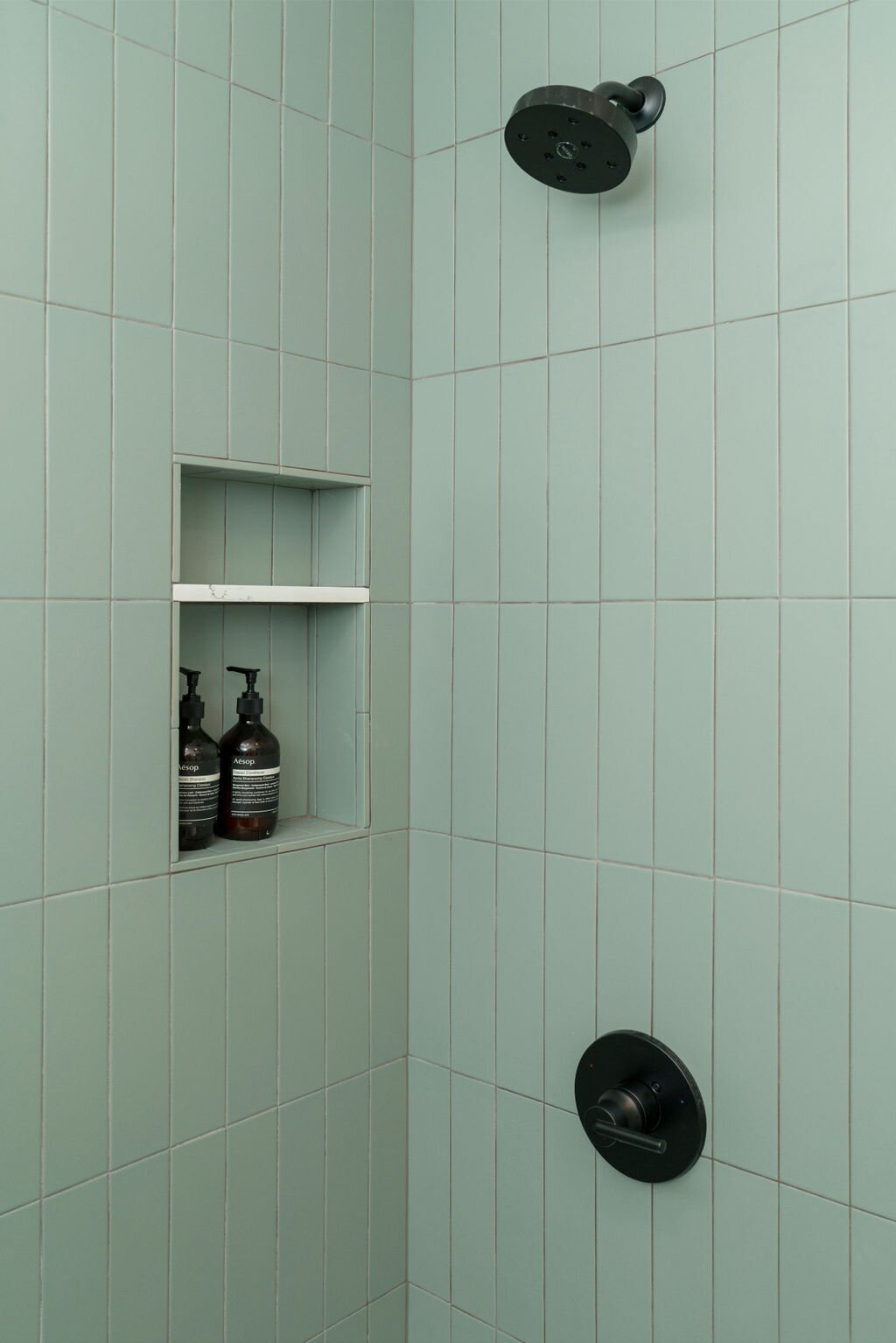 Berkeley ADU Bathroom Shower Stall Tile Design by Housable